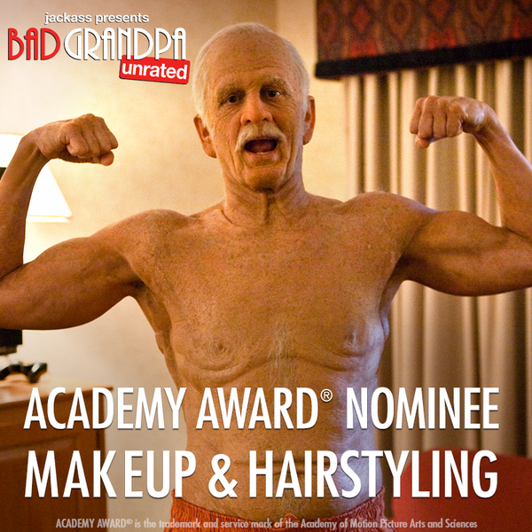 jackassworld's tweet photo. Congratulations to the #BadGrandpaMovie makeup team @alterianinc on their #Oscar nomination! http://t.co/n2FgwRXQP5