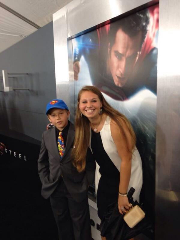 Coop_Timberline's tweet photo. #tbt to the Man Of Steel premiere with my sister :) http://t.co/fledKvuaV7