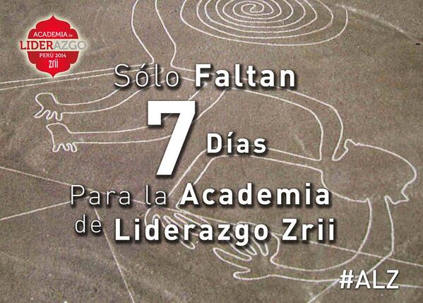 ZriiEspanol's tweet photo. A 7 días de estar en la Academia de LIderazgo de @ZriiCorp en Perú. Viaje internacional con todo pago. #Estilodevida http://t.co/zkKAzO7sZp