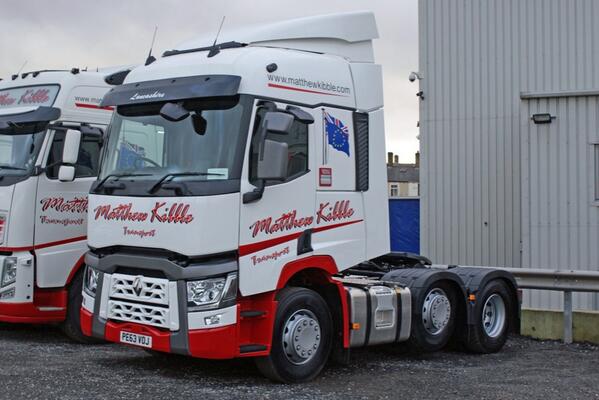Welcome to our 1st euro 6 truck on the road today #renault #Tcab