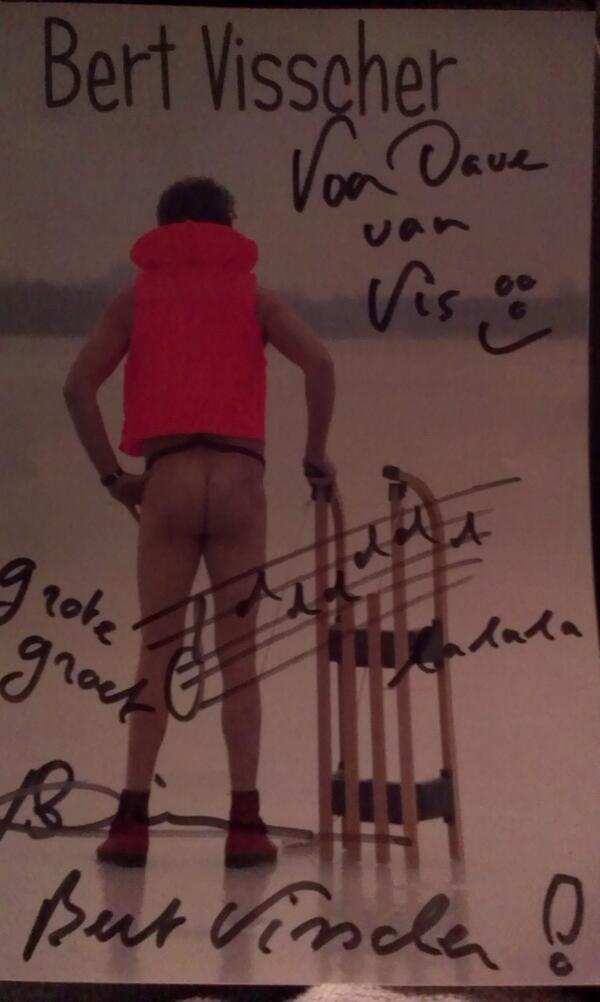 Handtekening Bert Visscher gekregen