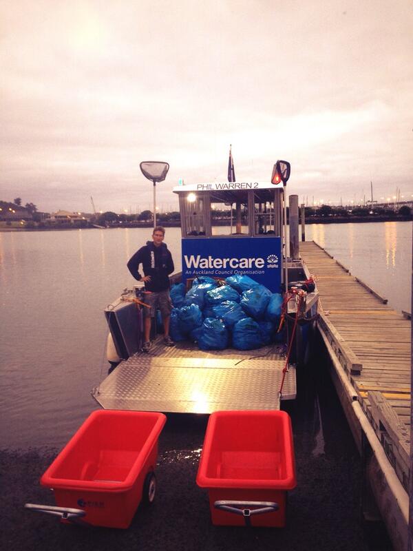 Another day another load of trash removed by the #auckland Sea Cleaners team, this is from the #Waitemata Harbour
