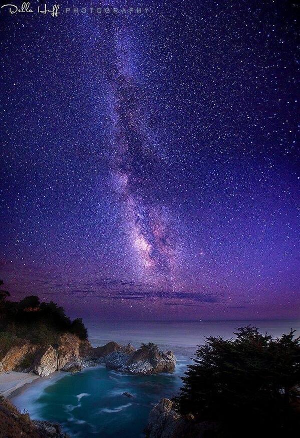 Milky Way over Big Sur, California