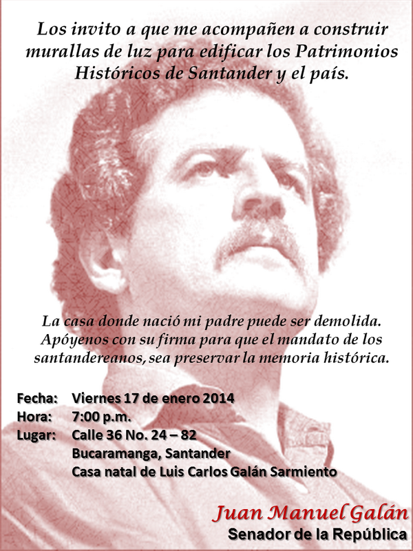 juanmanuelgalan's tweet photo. Invito a los santandereanos a que expresemos nuestro mandato. Agradezco sus RT's. Ver imagen: http://t.co/Igy0DK9Er1