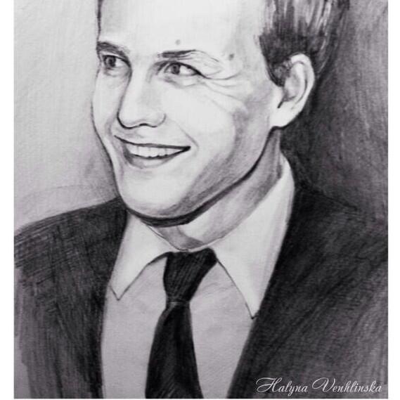 GabrielMacht's tweet photo. R u ready 4 da British invasion, #Suits fans? Da new series starts on #Dave Thursday 30th Jan 9pm. Like this sketch? http://t.co/wVH78L3e6i