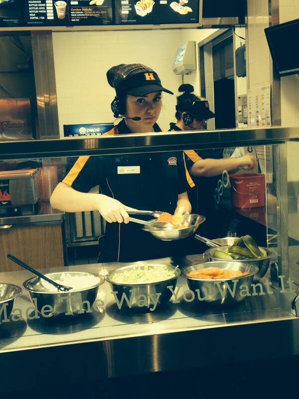 CarmenLeComte's tweet photo. @viccappelli hard at work😉 #harveys #cuteuniform😝 http://t.co/DnmxWaKdxP