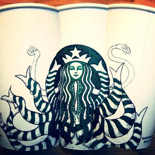 247LS's tweet photo. Hey @Starbucks we fixed that for you! #newlogo http://t.co/If7P9LiF1A