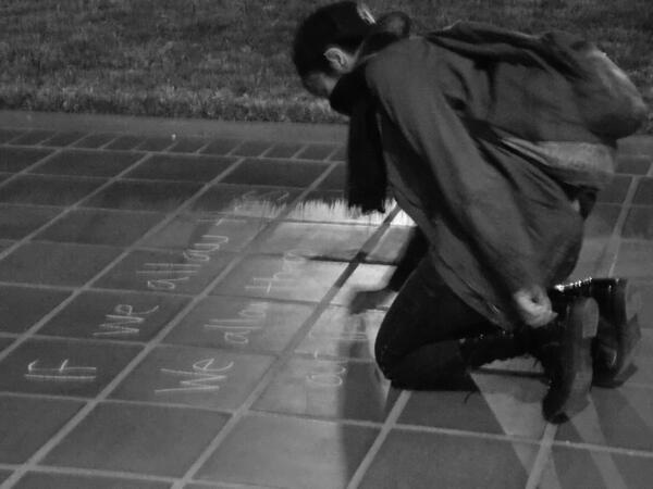 AnonymousOnAir's tweet photo. pics from 1/14/13 #Fullerton #Anonymous #opFullerton #KellyThomas #Justice4KellyThomas #KellysArmy http://t.co/RSpqMbfUQJ