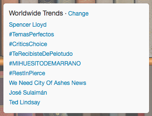 CommunityTV's tweet photo. Trending worldwide. A fitting tribute to our dearly departed Piercinald. #Community #RestInPierce http://t.co/KMoYVXXojh
