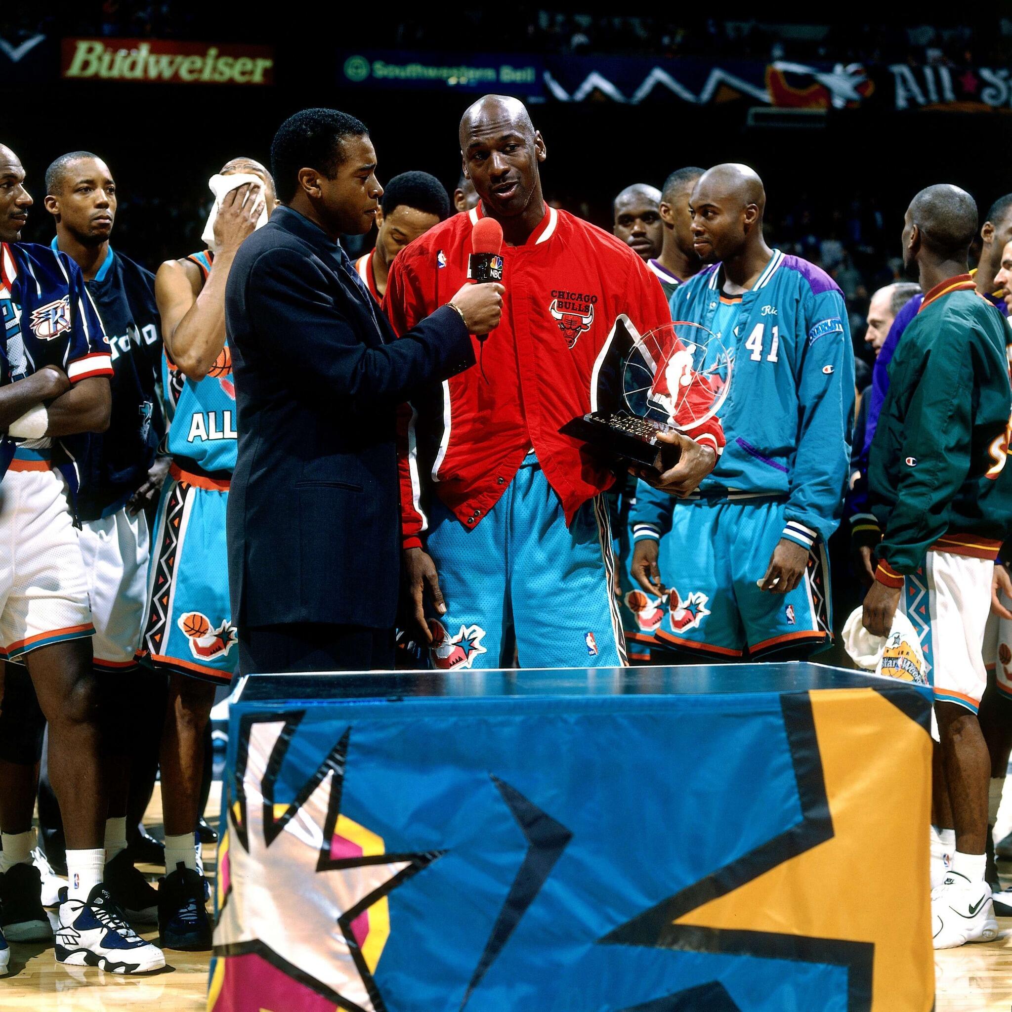 NBAAllStar on X: #TBT 1996 #NBAAllStar MVP Michael Jordan   / X