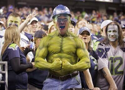 BGhorley's tweet image. I've uncovered indisputable photographic evidence that @PaulKimMusic is a closet Seahawks fan!!! #seahulk