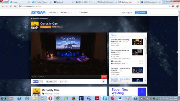 TierraUniversu's tweet image. #MER10 #10YrsOnMars ustream.tv/NASAJPL