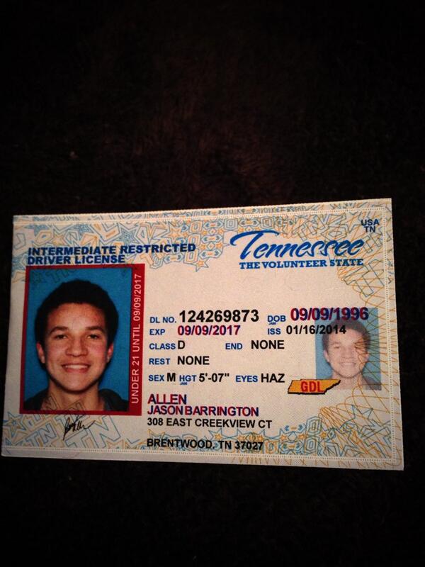 Under 21 Tennessee Drivers License / All 51 Driver License Designs