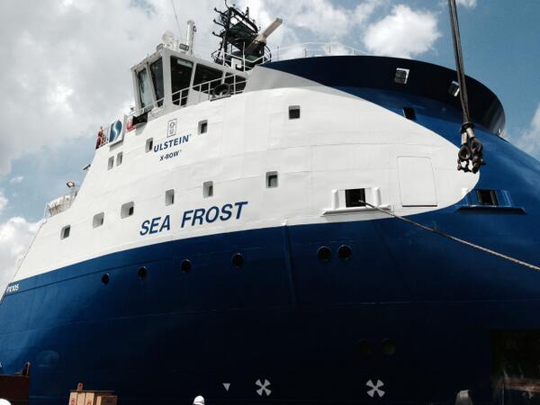gomarinegroup's tweet photo. GO is proud to welcome the MV Sea Frost. Ulstein PX105, 1000m3, PSV - coming to Australia in a rig support role. http://t.co/3IJsaKNfxi