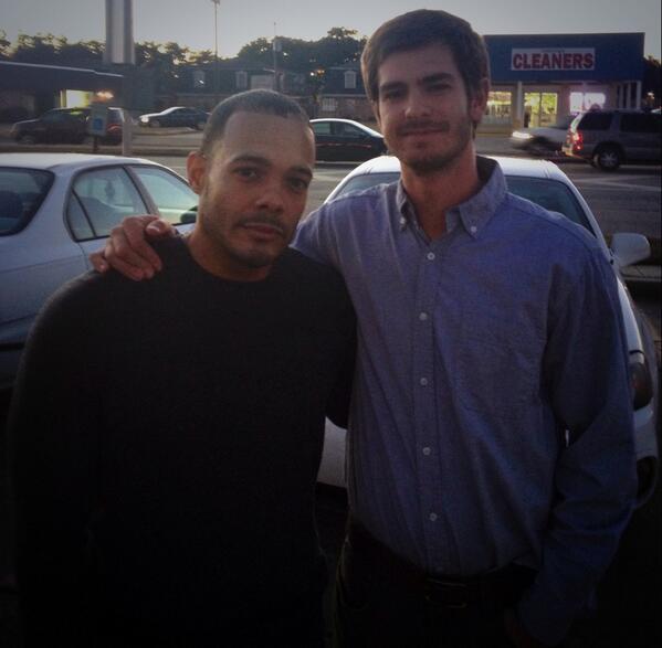 creatingalegacy's tweet photo. @andrewgarfield was great to work with such a connected soul. Ur a true artist. #99homes #actors #acting #artist #we http://t.co/RfUsJ3tqu8