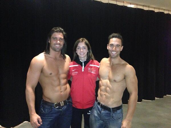 evemuirhead's tweet image. Only at the #contcup in Vegas you get sign bearers that look like this!! #helloboys 
@ThunderVegas