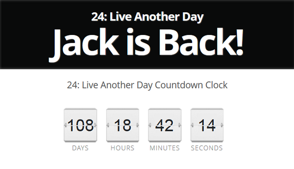 24LAD's tweet photo. Check Out The NEW Jack is Back Countdown Clock! http://t.co/f3M2ys4SDT … … RT if you LOVE 24!  #24LiveAnotherDay http://t.co/VAQCqhY1b6