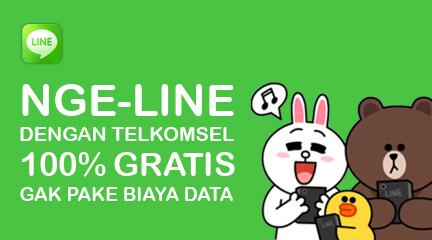 tsel_digitalife's tweet photo. yuk, nge-LINE gratis !!! http://t.co/aRQtcOfprE