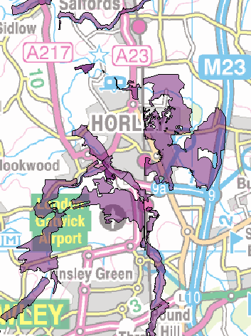 BBCSussex's tweet image. This is the flood warning area on the #Surrey #Sussex border this morning: maps.environment-agency.gov.uk/wiyby/mapFromC…