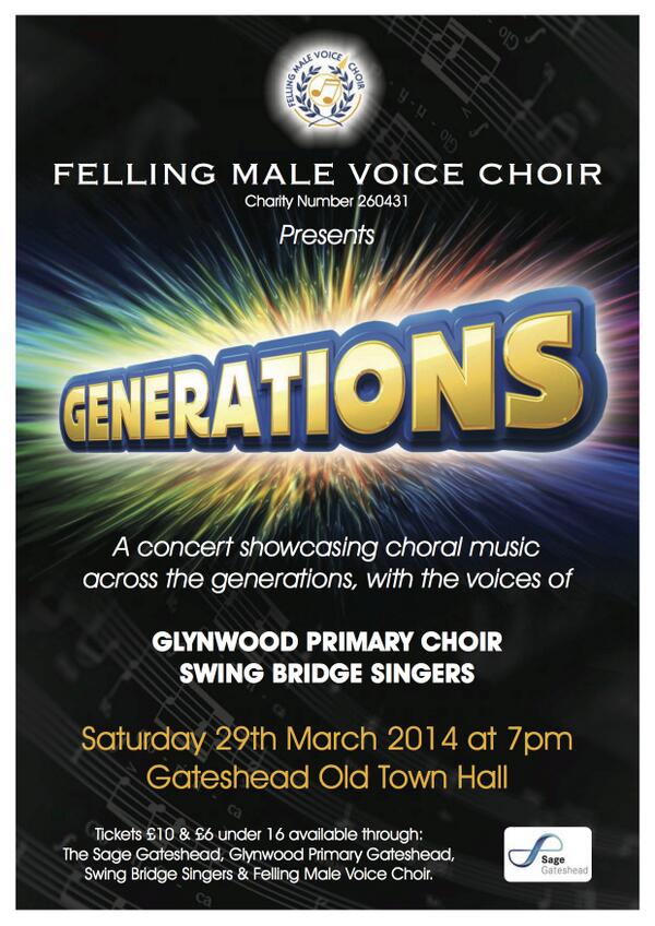 FellingMVChoir's tweet photo. @sage_gateshead Full steam ahead for concert. Great. Hope to see lots there.
29th March. Gateshead Old Town Hall http://t.co/q1JnSwGVZl