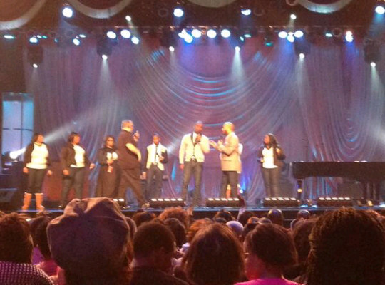 GregKirklandJr's tweet image. My bro @JJ_Hairston and YP. Sound checking at TBN last night in Nashville! #SEEIT?!™ #StellarWeek