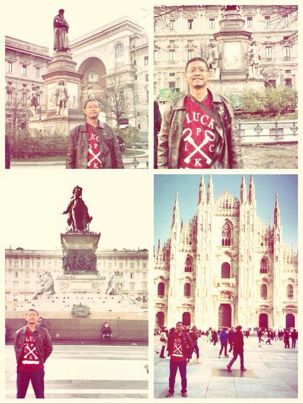 pluckcloth's tweet photo. Welcome to Milan, Italy ✌ http://t.co/arUvCrw8gp