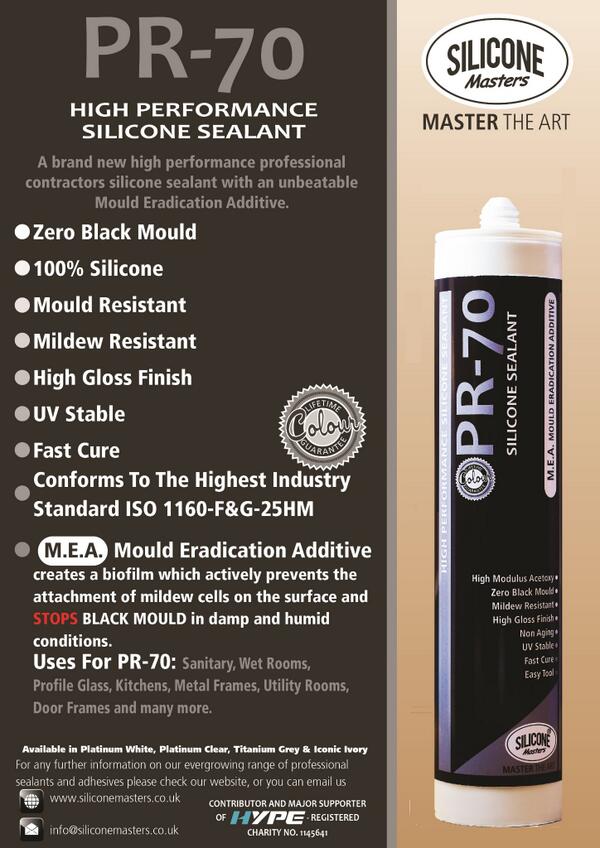 #ff Our <a href="/craigbigbro1/">Craig Phillips- Mr DIY</a> recommends PR-70 for any sanitary sealing this weekend- No more BLACK mould Guaranteed! SM