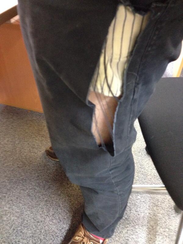 Nkidd's tweet image. Sit down at work and this happens #BadTimes