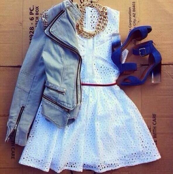 Fashion_code1's tweet photo. デニムライダースに
メッシュワンピのコーデ♡♡ http://t.co/OHw0xIQG4d