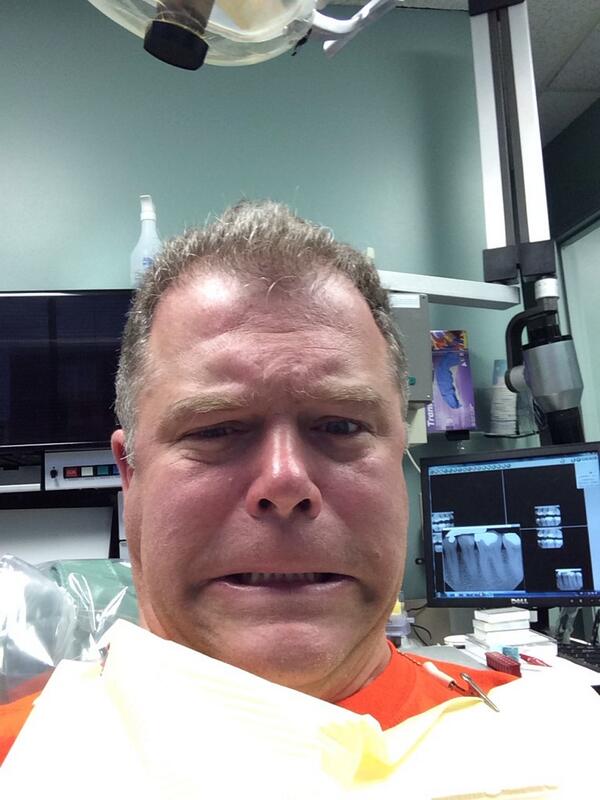 Waiting for the root canal to start!  I'm not ready for this