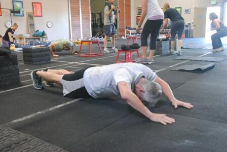 brittanyvans's tweet image. John with an advanced version of the push up #bootcamp #formfirst