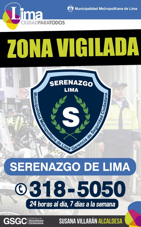 LimaSegura2017's tweet image. #NavidadSinRiesgo Central de Emergencia del Serenazgo de Lima 318-5050, 24 horas al día, 7 días a la semana.