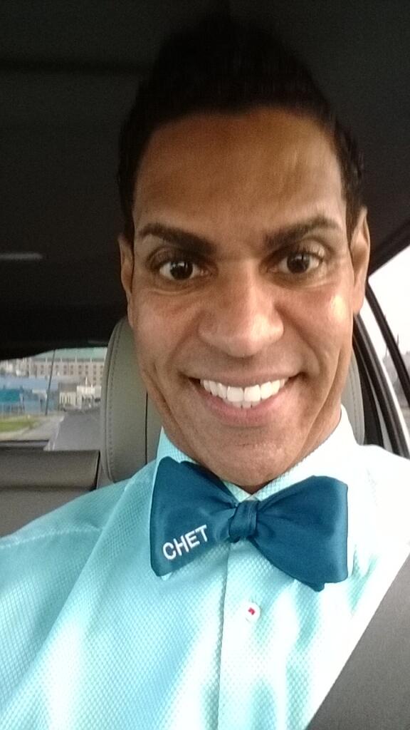 chetpourciau's tweet photo. #Trendsetter! Monogram #Bowtie #JustChet #Selfie http://t.co/sGCaIMGaEU