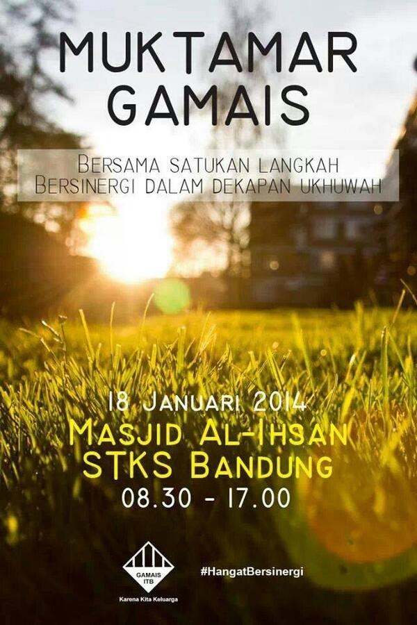 Muktamar Madani | 180114 | Masjid Al-Ihsan STKS Dago | 08.30-15.00 |  . Jangan lupa dateng ya <a href="/kmms_itb/">Muslim Sipil ITB</a> <a href="/kamil_itb/">KAMIL ITB</a>