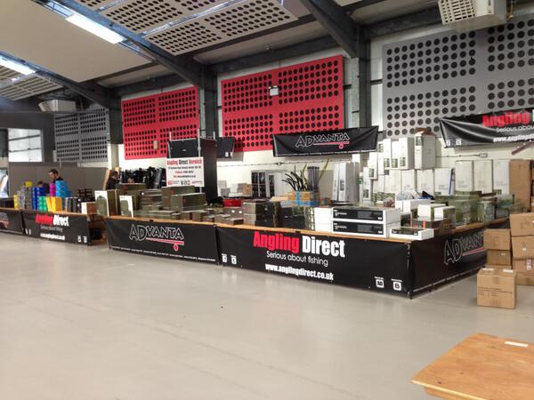 anglingdirect's tweet image. Setting up for the @AnglingShow tomorrow and Sunday, should be a great weekend!