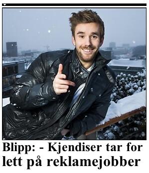 Blipp: - Kjendiser tar for lett på reklamejobber