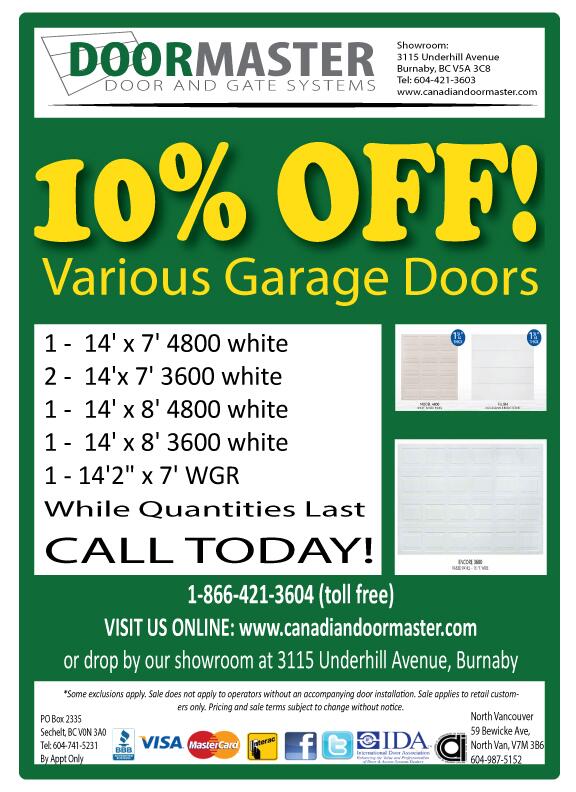 Canadian Doormaster On Twitter 10 Off Garage Doors