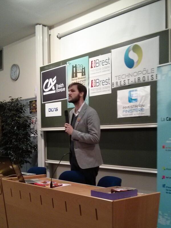 LostInBrittany's tweet image. Inspiring speech by @LiamBoogar at #SWBrest #francetech