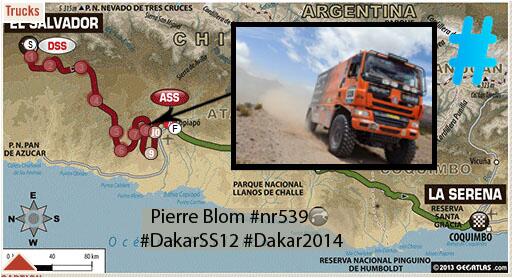 Pierre Blom #nr539
Reaches WP8 
#DakarSS12 #Dakar2014