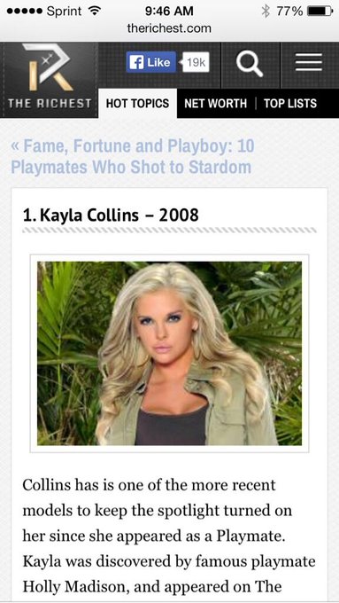 So flattered to be #1 on @TheRichest_Com list of 10 Playmates who shot to stardom! 😱❤️ http://t.co/0gBINABatm<a class="tags" target="_blank" title="On Twitter" href="/?out=eyJ0eXAiOiJKV1QiLCJhbGciOiJIUzUxMiJ9.eyJpYXQiOjE3MjE2NDE5ODQsImlzcyI6InR3cG9ybnN0YXJzLmNvbSIsIm5iZiI6MTcyMTY0MTk4NCwiZXhwIjoxNzUzMTc3OTg0LCJyZWRpcmVjdF91cmwiOiJodHRwczovL3R3aXR0ZXIuY29tL1RoZVJpY2hlc3RfQ29tIn0.LbozRuGOj9oSbr4kg8FB39FlAXlJIbuH9yuci8fH-zgVULXBswwTUPzPsegpFJD_GCUgMaGj3EnTV2w16eaQjQ">@TheRichest_Com</a><a href="/tag/lastnight"class="tags"><span>#lastnight</span></a>