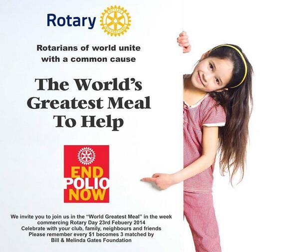 RT.<a href="/mukesh_malhotra/">mukesh malhotra</a> Why not join thousands to save thousands #endpolio .<a href="/rotary/">Rotary International</a> #worldsgreatestmeal .<a href="/meal2endpolio/">Meal to End Polio</a>