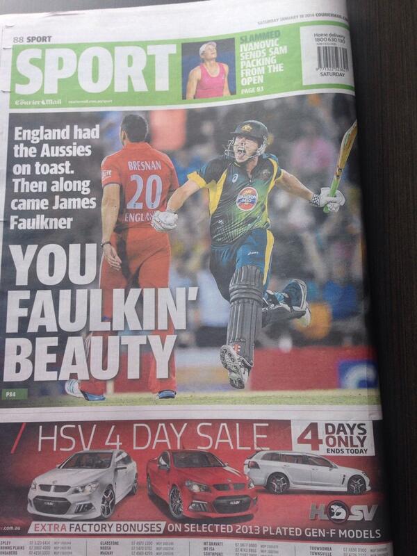 davidwarner31's tweet photo. This is so right @FaulknerC25 http://t.co/7eDnw9W6SM