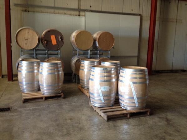 It must be vintage now, barrel deliveries on a Saturday ....... #v14