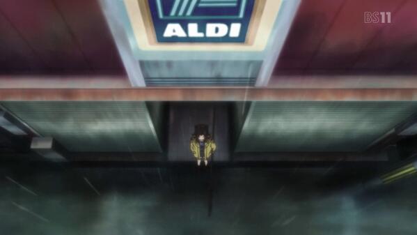 ALDI hat es in den Anime "Kyokai no Kanata" geschafft... Respekt!