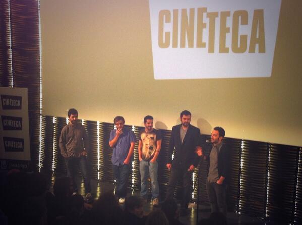 CinetecaMadrid's tweet photo. El equipo de EL FUTURO nos presenta su película. Llenazo absoluto!!! http://t.co/IsFlNCjRdj