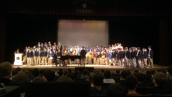 teamdunk8's tweet photo. @UnivSchool MLK Assembly at the Shaker Campus. Brining all boys together to celebrate! http://t.co/gTikJAvLLu