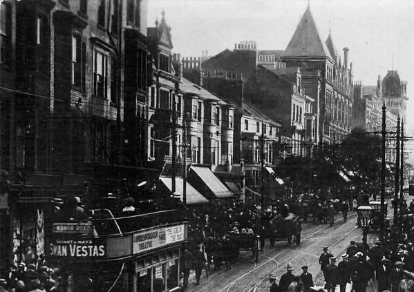 PostcardsofS's tweet image. Great photo of Westborough with trams from 1914