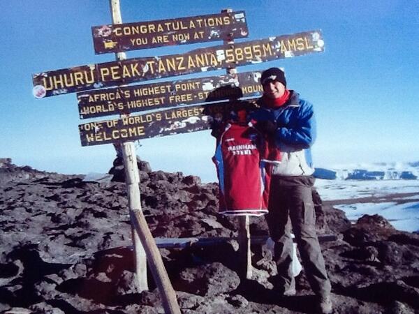 MooreWarp's tweet photo. @SUFCOfficial #IRONFAN Scunthorpe top of the league ! My son Will top of Mount Kilimanjaro .Both great achievement. http://t.co/jWz7PpUhLW