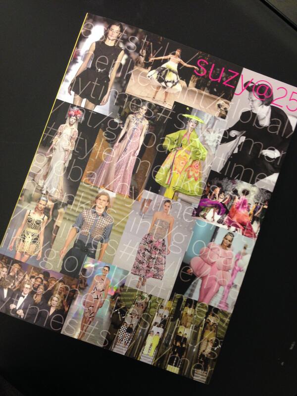 victoriabeckham's tweet photo. Love this International New York Times tribute to Suzy Menkes. Congratulations! X vb @nytimes http://t.co/DLXVCXS4nf