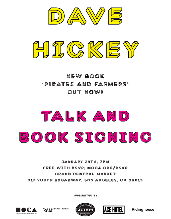 Ridinghouse's tweet photo. Pirate? Farmer? Both welcome @RealDaveHickey's LA Talk @GrandCentralMkt Thanks @acehotel @RAMPublications @moca_store http://t.co/WsWDijDvDX